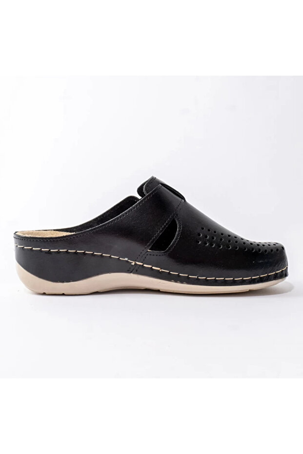 Leather clogs 182 black - 3
