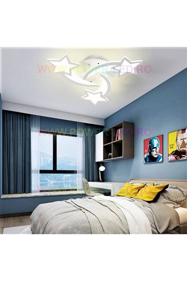 Lustra LED Mini STAR Design Echivalent 300W Telecomanda - 4