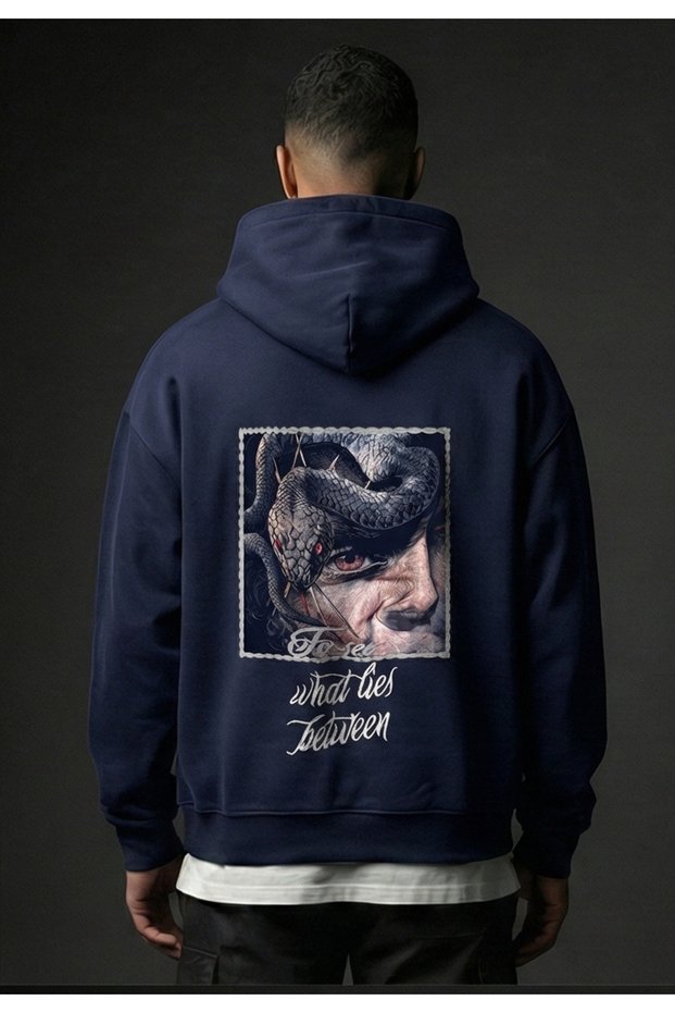 Zemli̇ya_Men's Thick 3 Thread Ov Oversized Sweatshirt – Casual Elegance & Comfort 879
