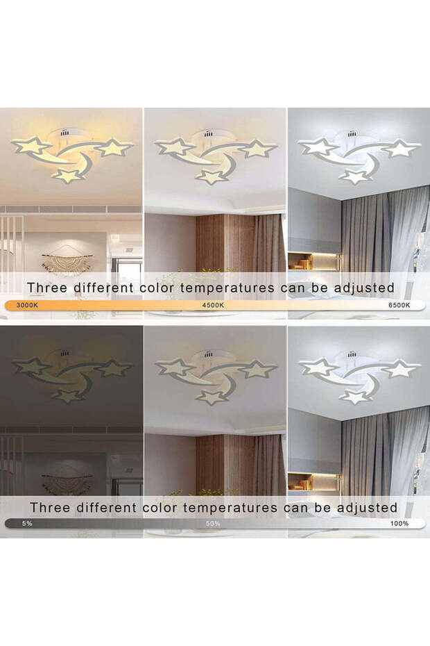 Lustra LED Mini STAR Design Echivalent 300W Telecomanda - 8