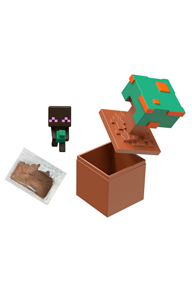 MINECRAFT MINI MODE GREEN MINING EXPLORATION SET - 1