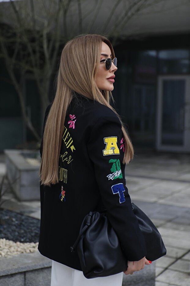 Nakışlı Blazer Ceket - 2