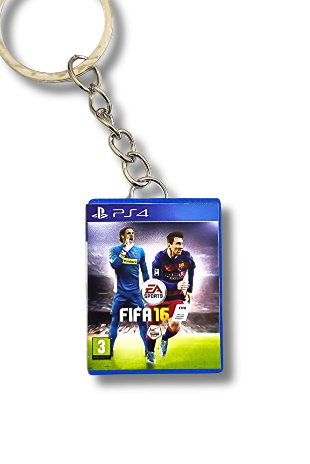 Fifa 16 Ps4 Miniature Game Box Keychain