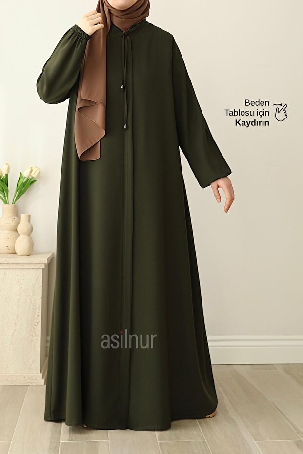 عباية Nesli Mevlana باللون الكاكي