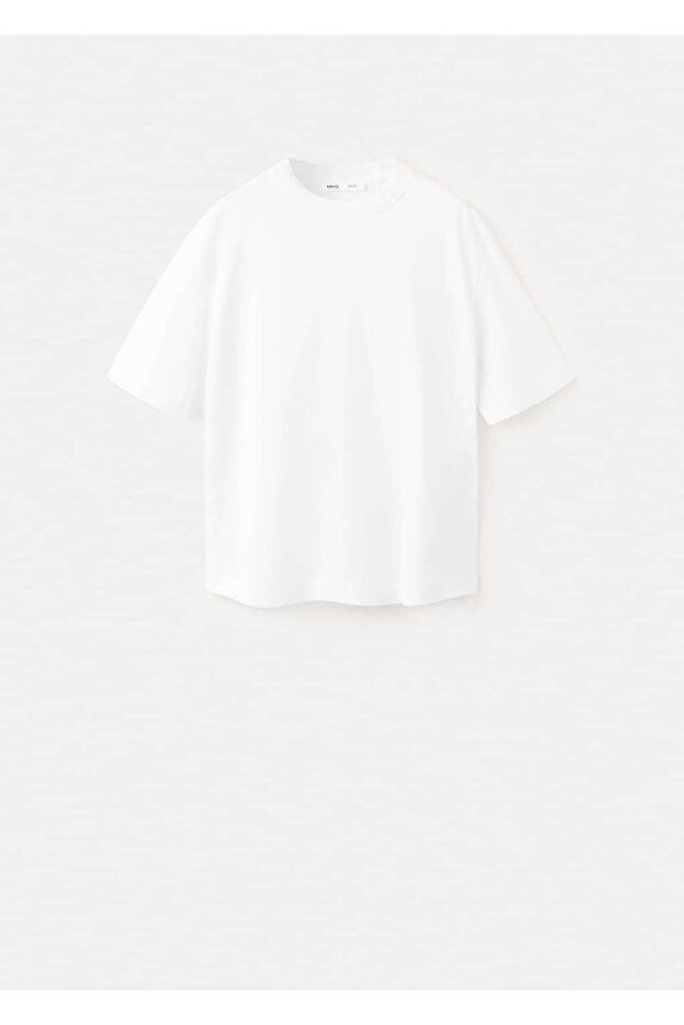 Oversize pamuklu tişört - 3