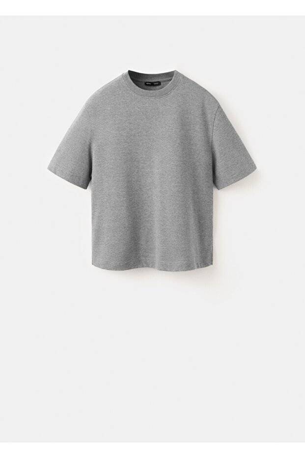 Oversize pamuklu tişört - 3