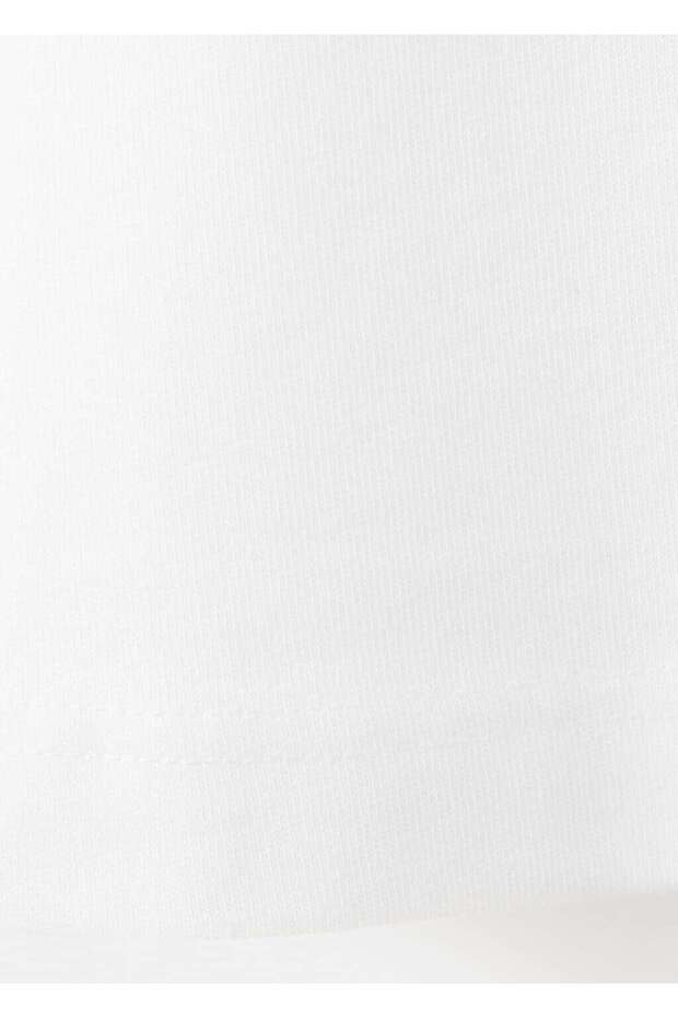 Oversize pamuklu tişört - 5