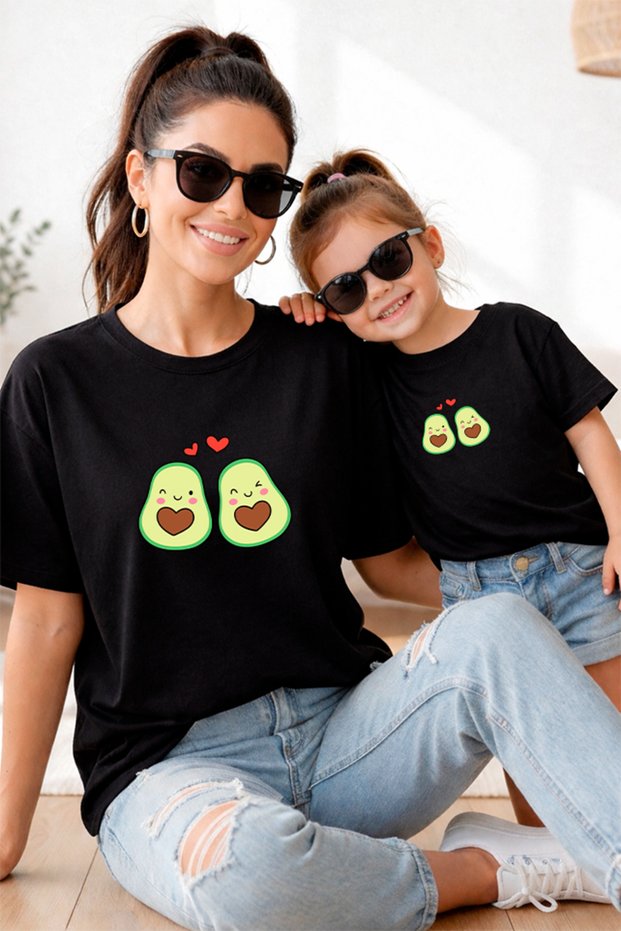 Mother Daughter 100% Cotton T-Shirt Mama Mini Mother Daughter Single Price