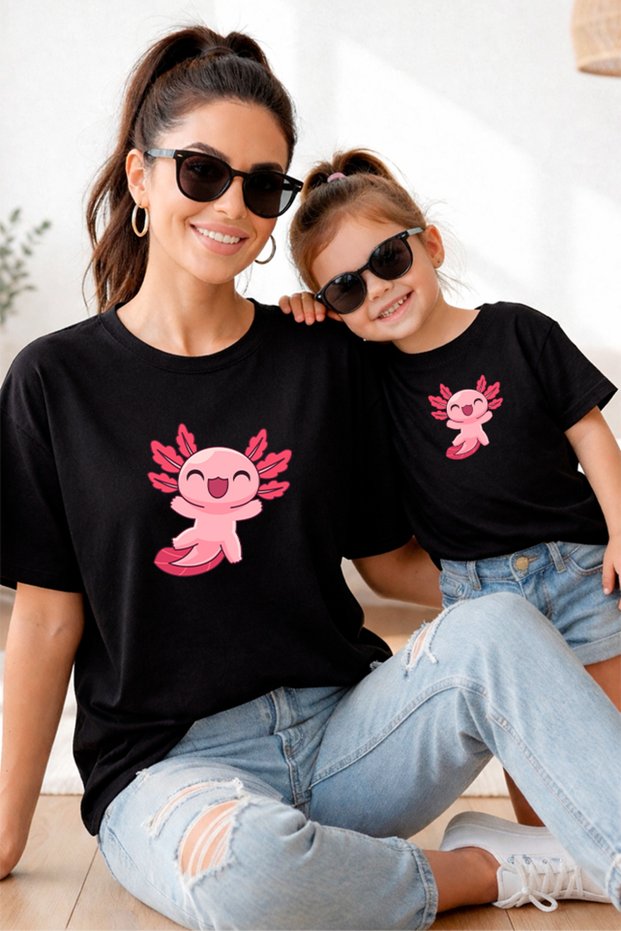 Mother Daughter 100% Cotton T-Shirt Mama Mini Mother Daughter Single Price