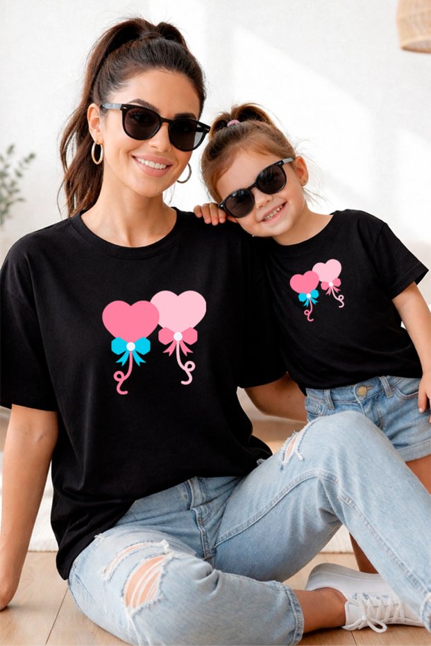 Mother Daughter 100% Cotton T-Shirt Mama Mini Mother Daughter Single Price