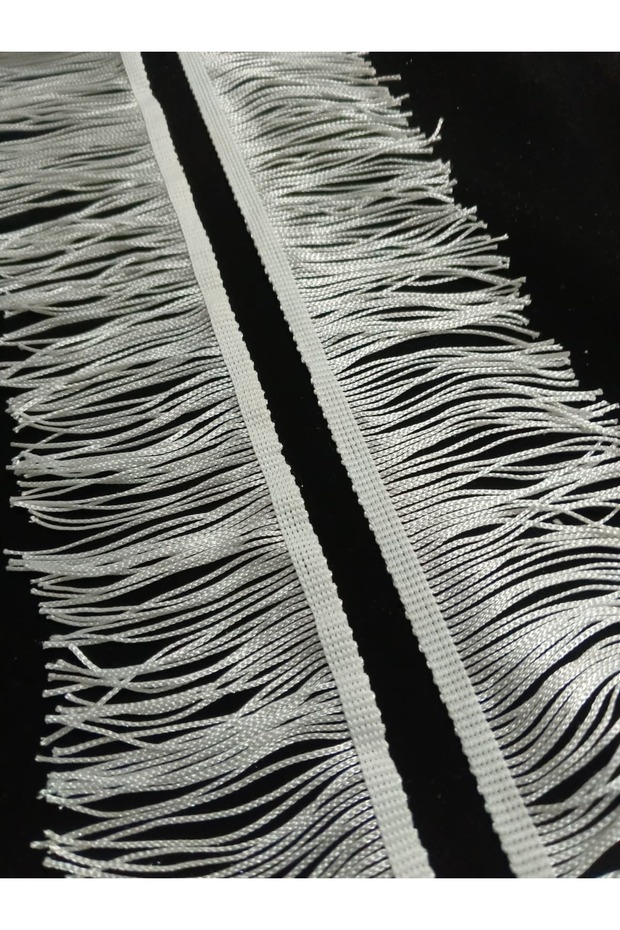 White Edge Fringe -Tassel-Accessory-Dress 8 cm