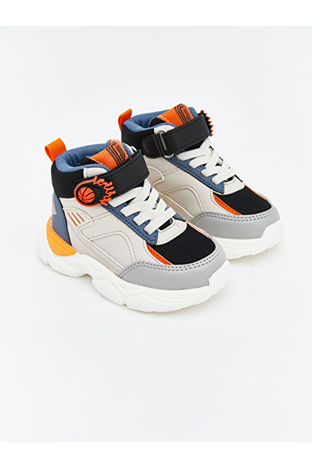 Esvab • Modern & Distinctive Baby Boy Sneakers with Laces and Velcro Fasteners