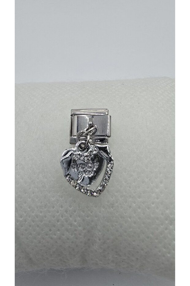 (Select & Combine) Buy 3 Get 2 Free Stone Double Heart Charm Steel Italian Bracelet Compatible 316L