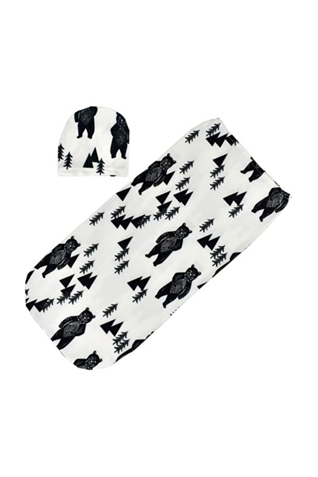 لفافة نوم مطبوعة مع غطاء - 1