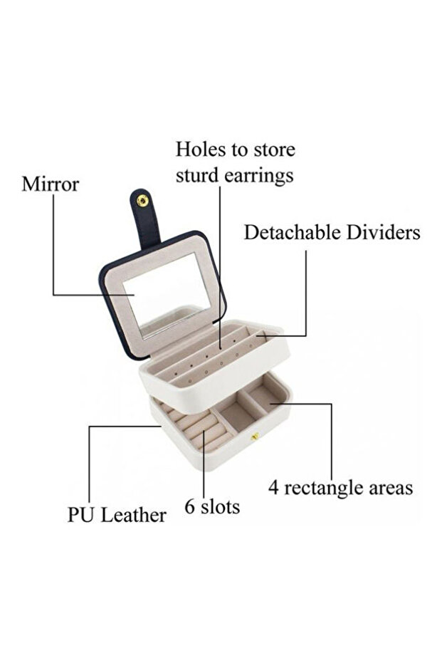 حقيبة تخزين المجوهرات المحمولة - 5