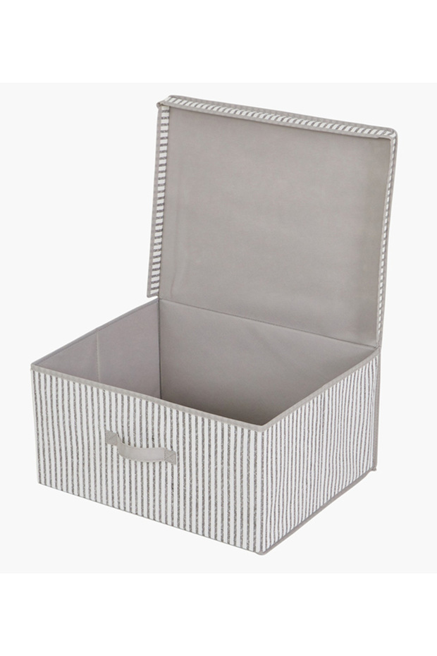 صندوق تخزين مستطيل من إي بيس، رمادي/أبيض، قياسي - 2