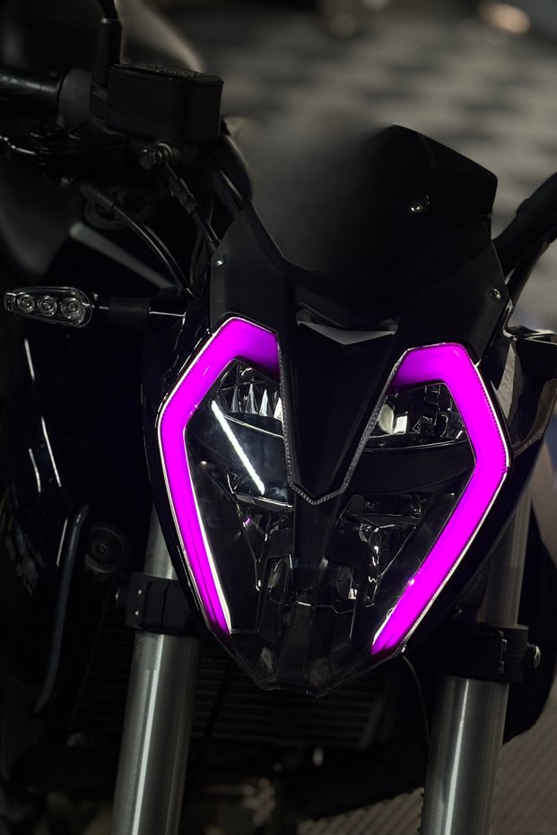 Banxtre Benelli 125s ve RKS RK125 Uyumlu Mor Renk Far Tasarım Film ...