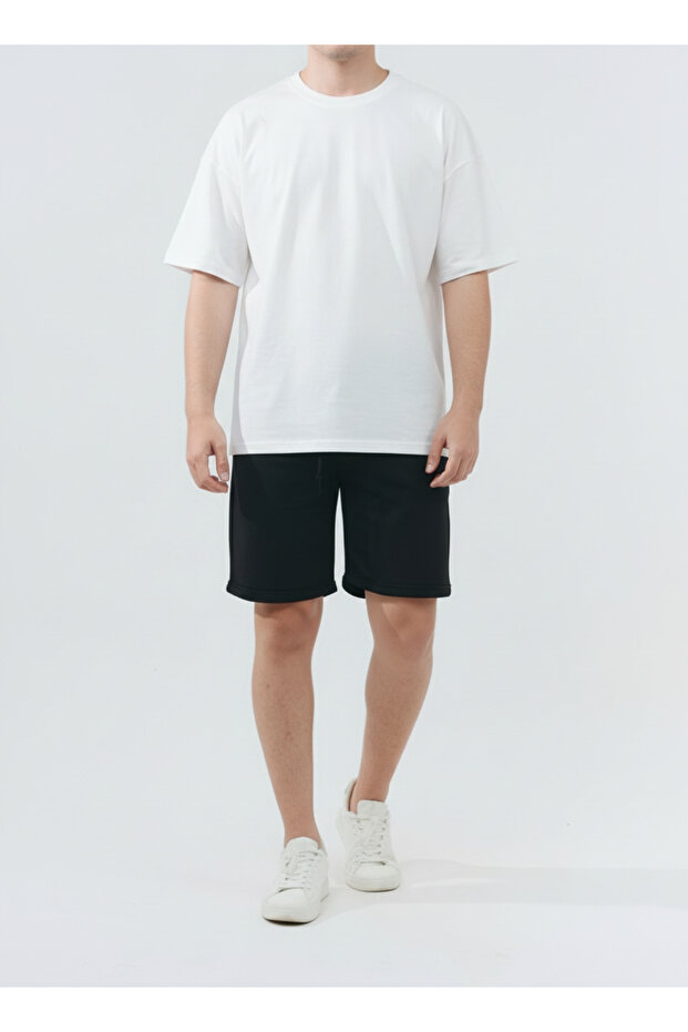 Erkek Pike Double Paça Şort Bermuda Rahat - 3