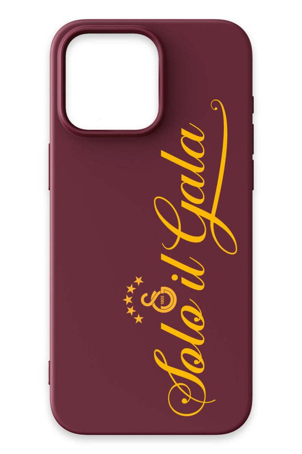 iPhone 14 Pro Compatible Solo Il Gala Burgundy Silicone Licensed Phone Case