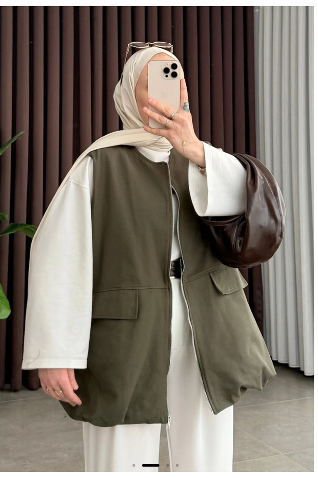 ZRA MODEL ASTARLI BOMBER YELEK - 2