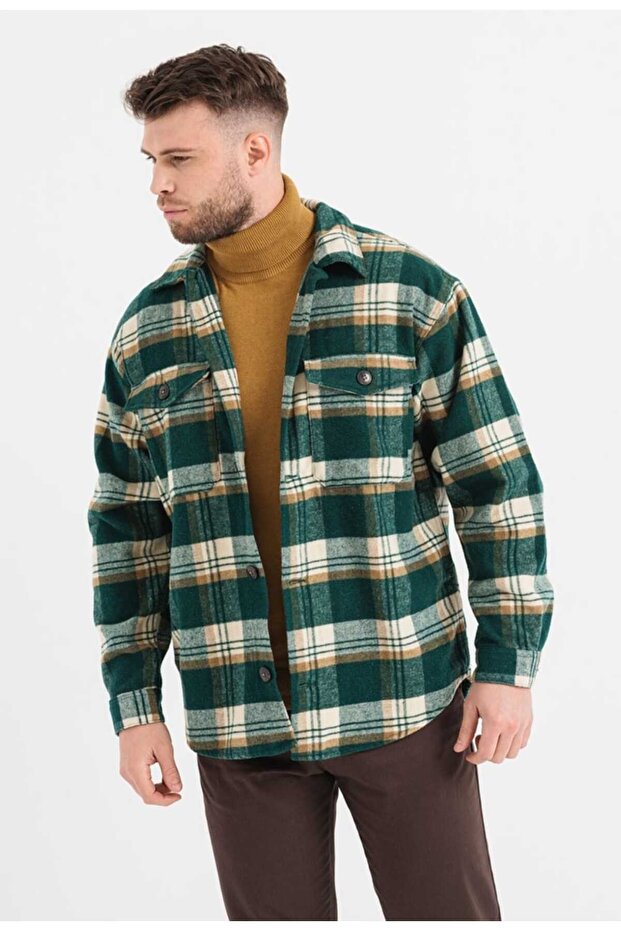 Checkered shirt jacket - 2