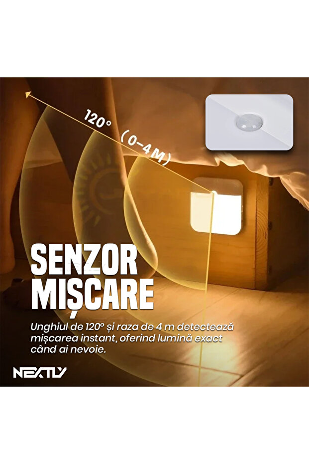 Portable LED Lamp, Motion Sensor, USB Charge - 6