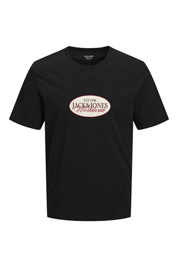 Jorcatskills Front Printed Men's T-Shirt | Bicycle Collar | Short Sleeves