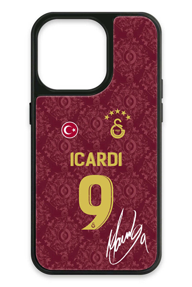 iPhone 14 Pro Compatible Mauro Icardi 3Rd Forma Signed Glass Licensed Phone Case