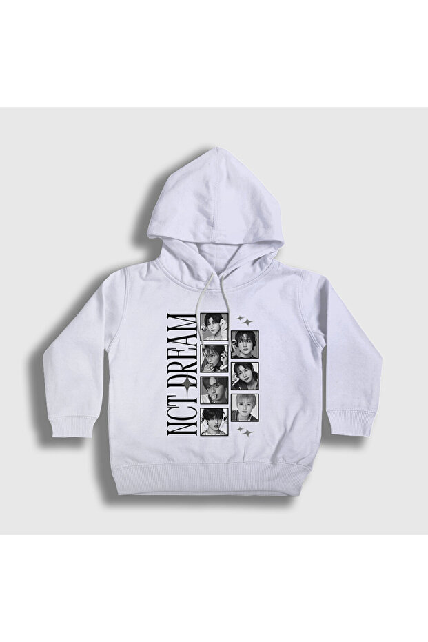 Unisex Kids White Frames Poster K-Pop Nct Dream Hooded Sweatshirt 597137Tt