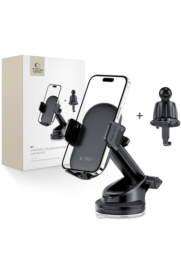V7 UNIVERSAL DASHBOARD & VENT CAR MOUNT BLACK