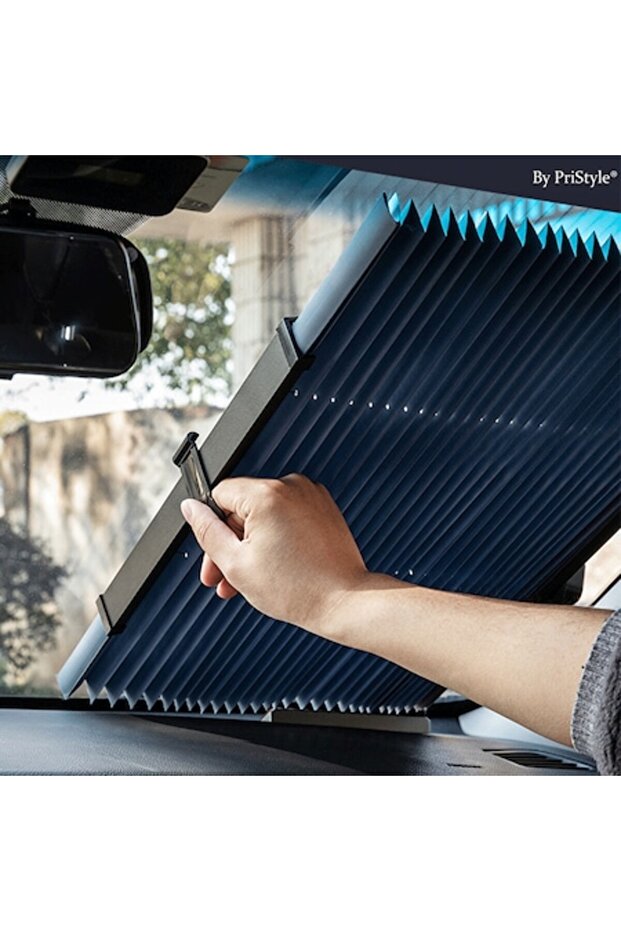 Parasolar auto pliabil multifuncțional, tip acordeon - 1