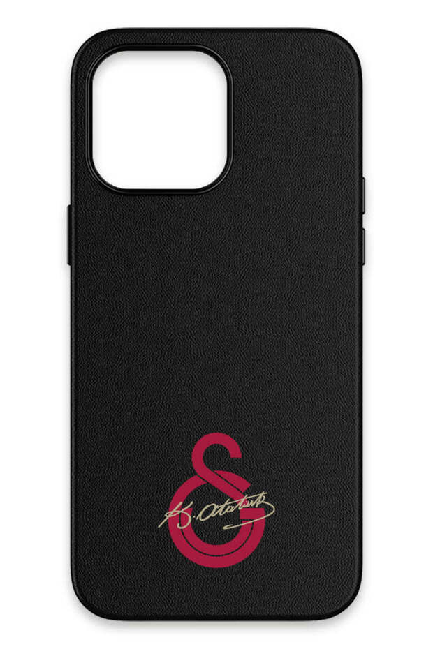 iPhone 14 Pro Max Compatible Arma Atatürk Signature Leather Magsafe Licensed Phone Case