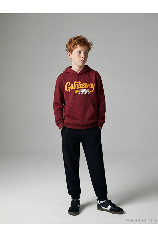 Lcw Kids Red Galatasaray Printed Boys' Tracksuit Set