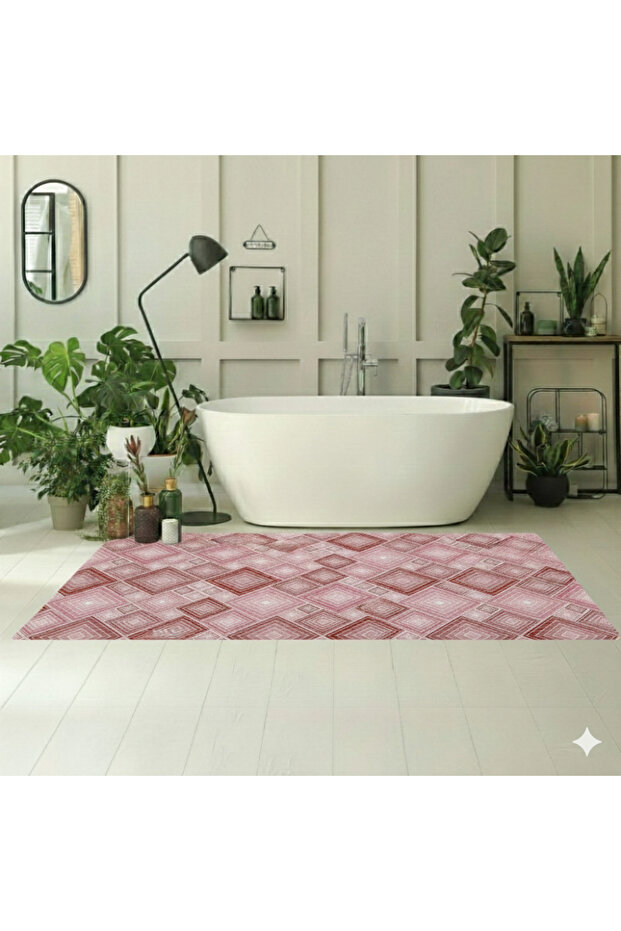 Bathroom Shower Non-Slip Hygienic Bath Mat Pvc.
