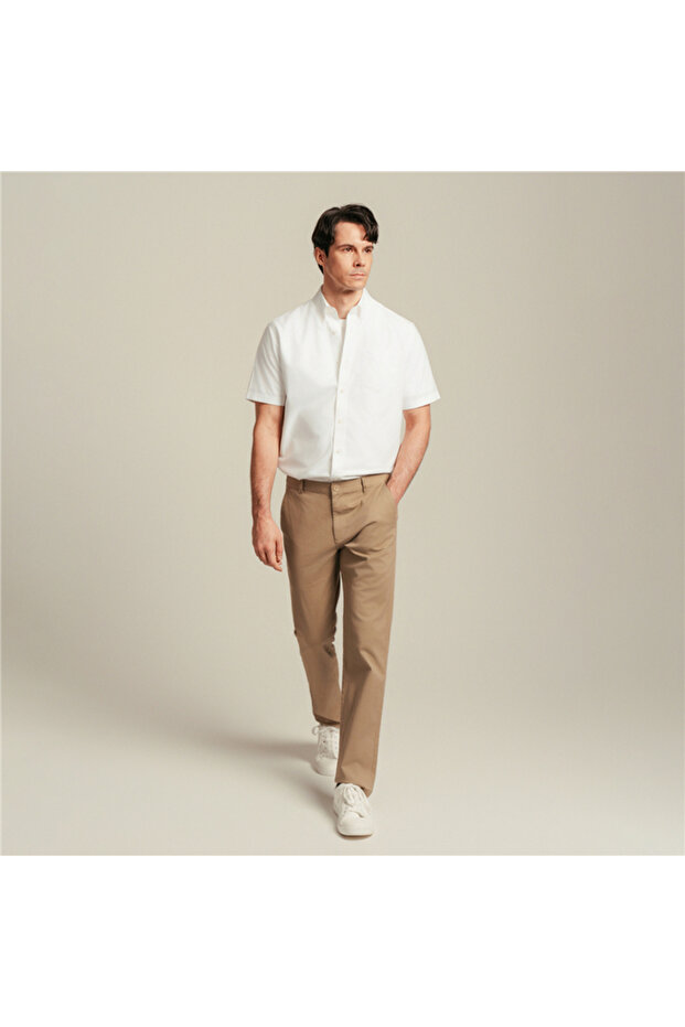 Men’s Slim Taper Stretch Cotton Khaki Pants