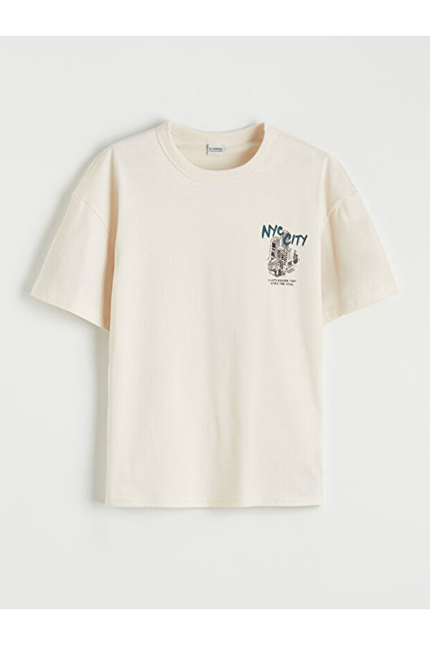 I Boy Zero Roba Collar Printed T-Shirt from Freezen Store