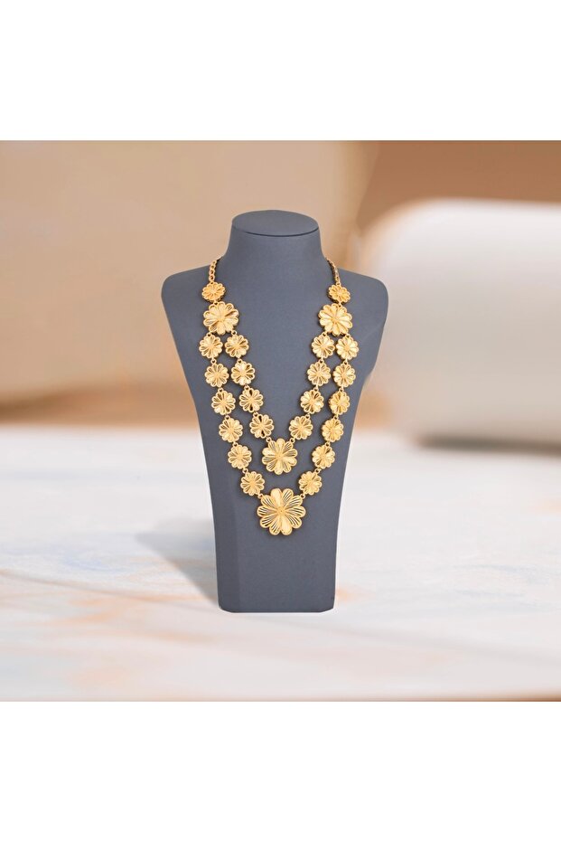 طقم سلاسل الاحقوان بديل الذهب - 2