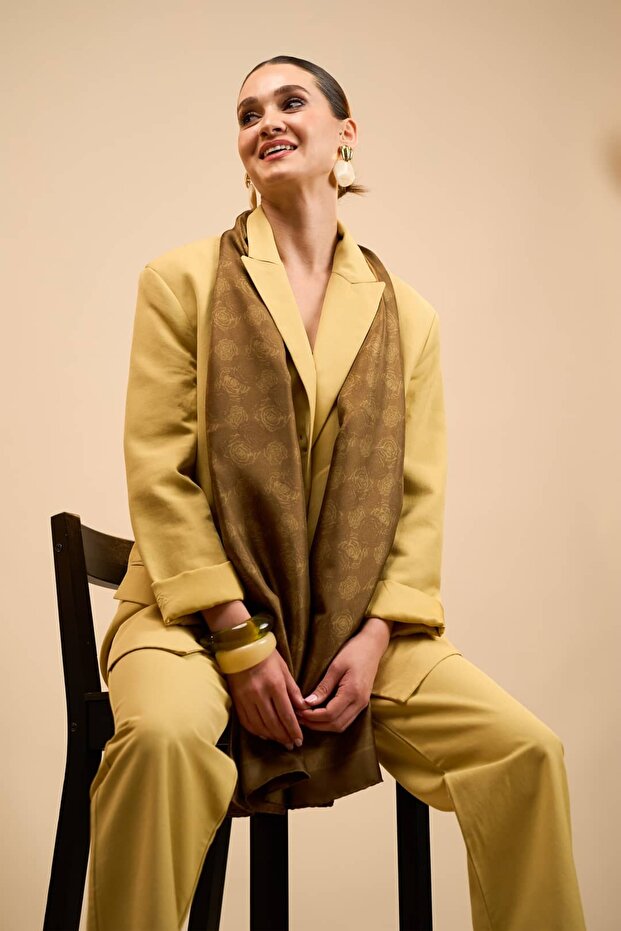 Fleurs İpek Şal - 2