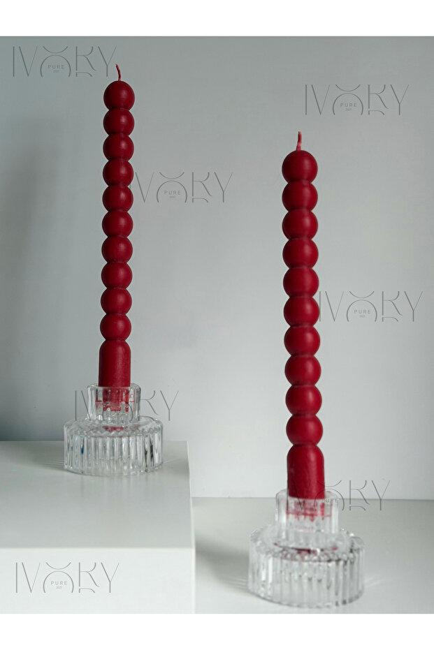 2'li Bubble Şamdan Mum - 2