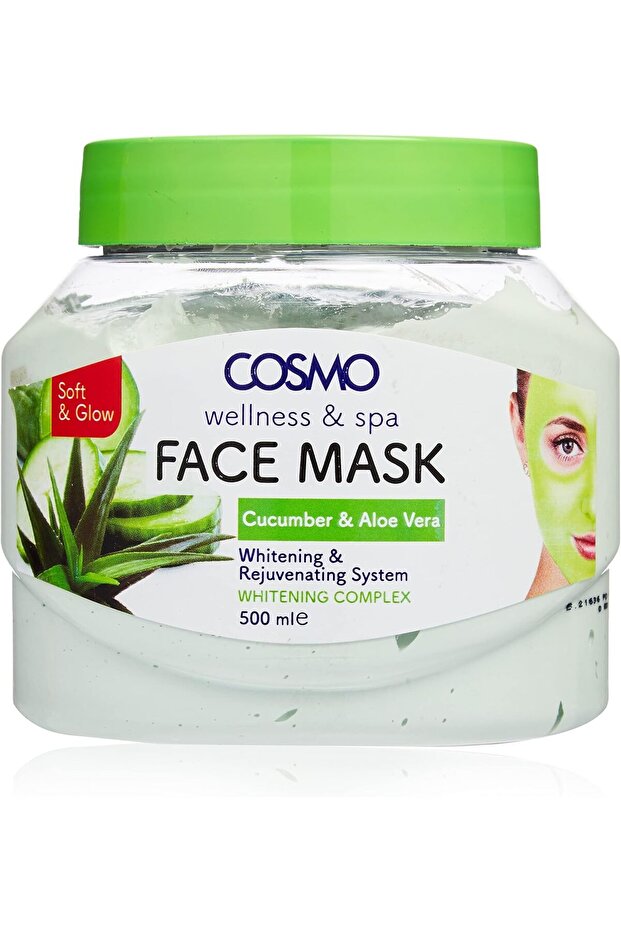 Cucumber & Aloe Vera Aqueous Deep Hydrating Face Mask Gel (500ml)
