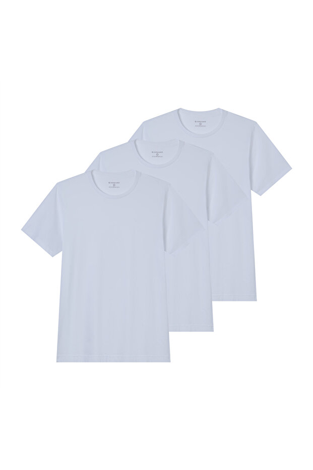 Men’s Slim Cotton Crew Neck Tee 3‑Pack Essentials