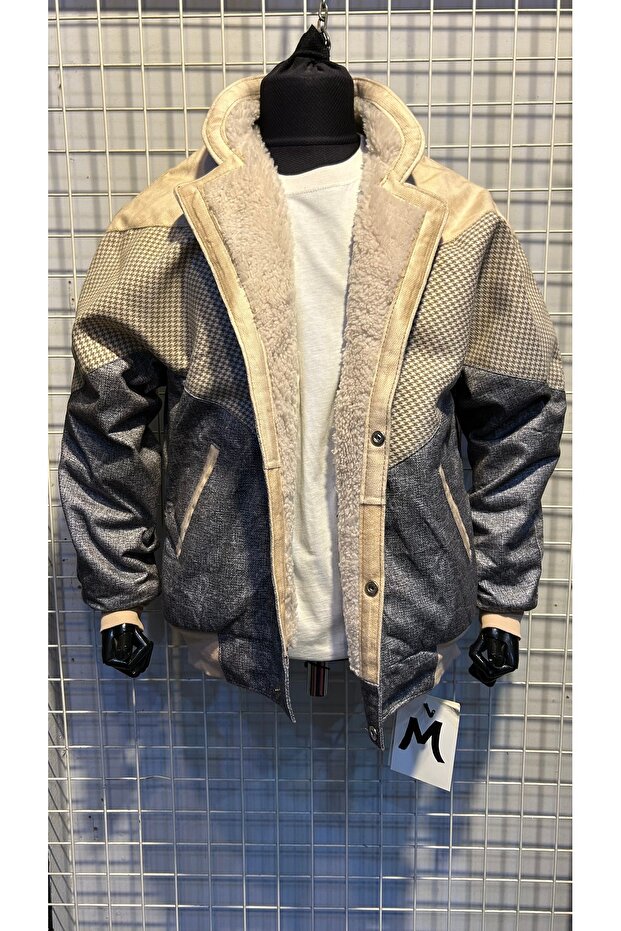 VİNTAGE OVERSİZE KÜRKLÜ MONT - 1