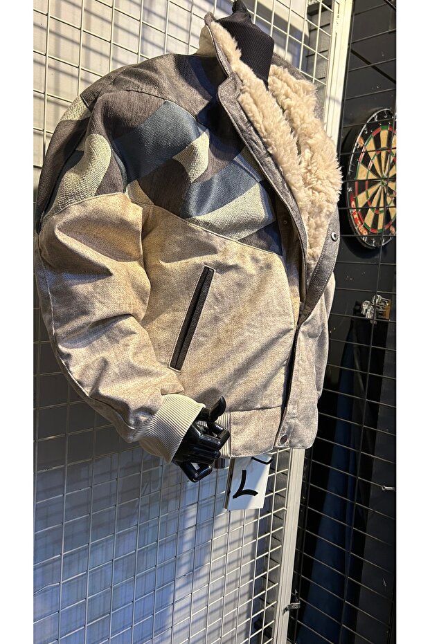 VİNTAGE KÜRKLÜ OVERSİZE MONT - 5