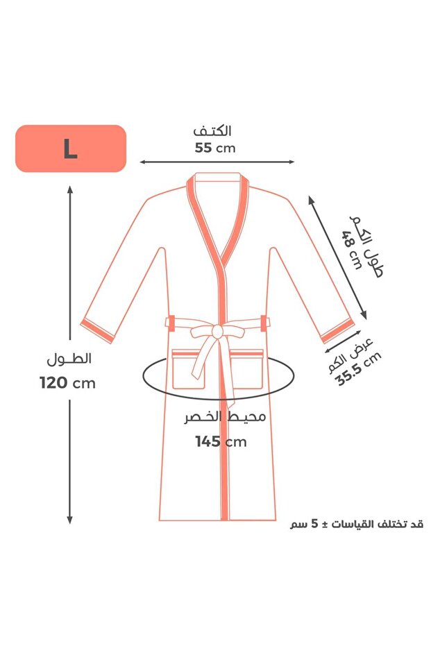 Classis bathrobe - Gray - L - 3