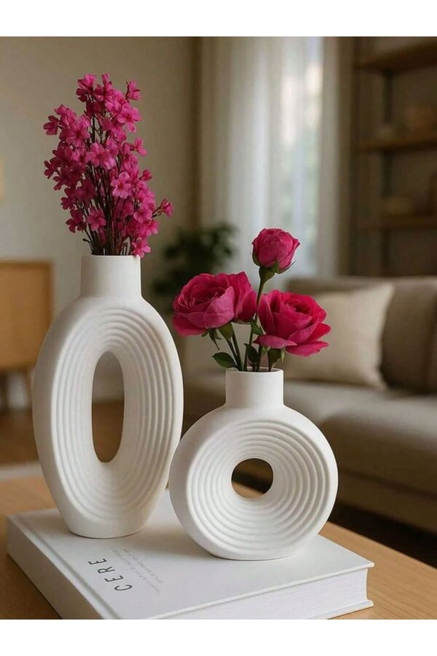 - Bohemian Vase (Set of 2)–(Large 29X15Cm/Small 18X16Cm)