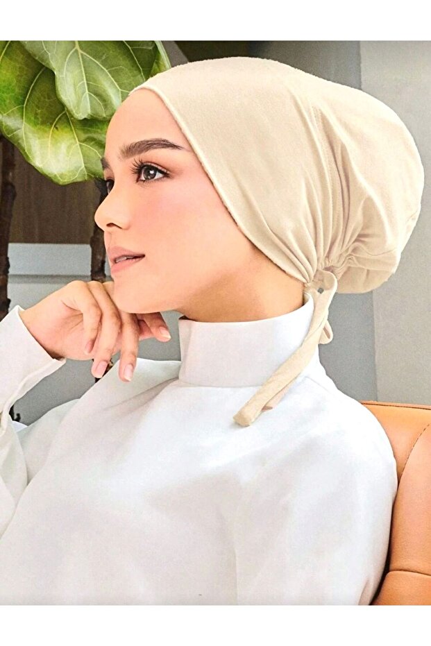 Inner Hijab Cap Cotton Adjustable Muslim Women's Underscarf - Cotton Undercap