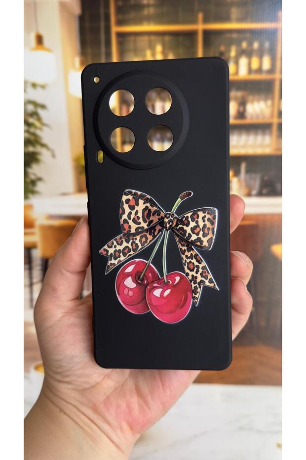 حافظة مطاطية كلاسيكية من السيليكون ممتصة للصدمات بنمط الفهد من تشيري فيونك متوافقة مع هاتف تكنو كامون 30 - 2