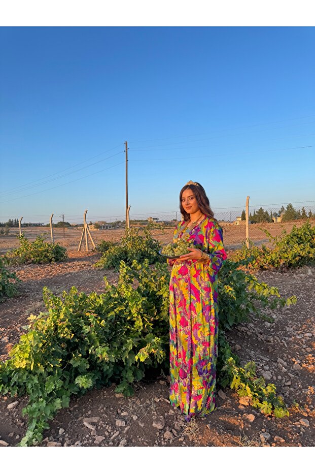 Çoklu renk kaftan - 2