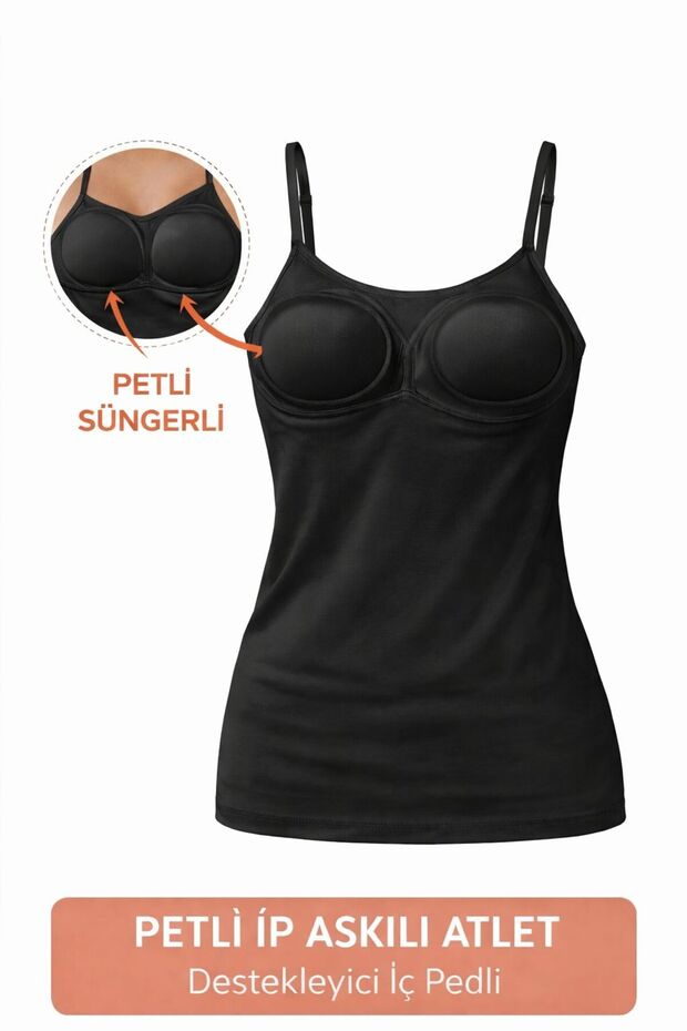 3-Piece Petli Rope Strap Undershirt - Basic with Supporting Sponge - 2