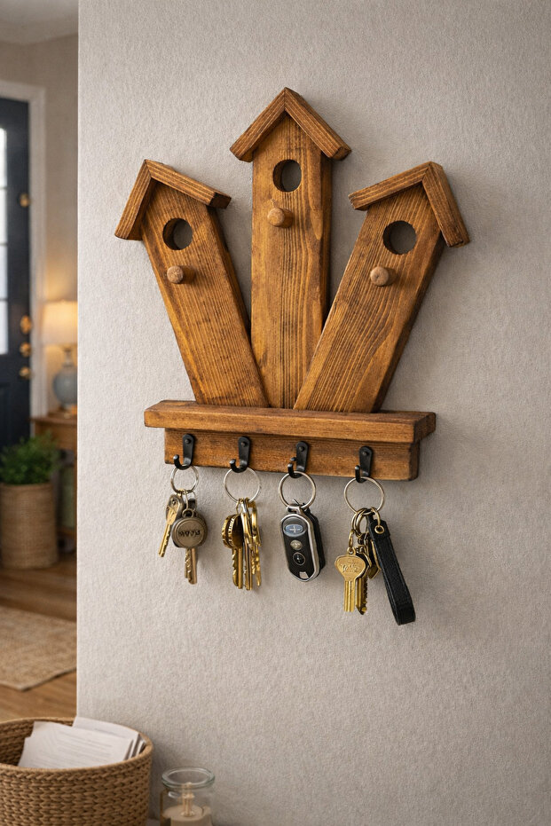 Wooden keychain